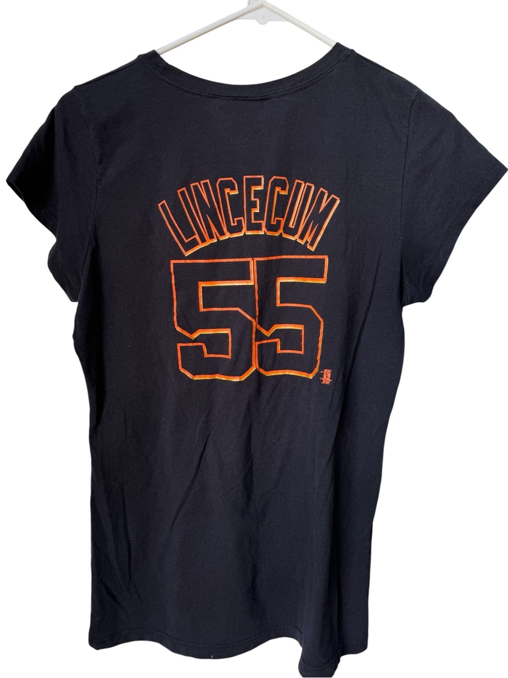 Retro Sun & Ocean SF San Francisco Giants MLB 'Lincecum 55' Women’s S T-Shirt